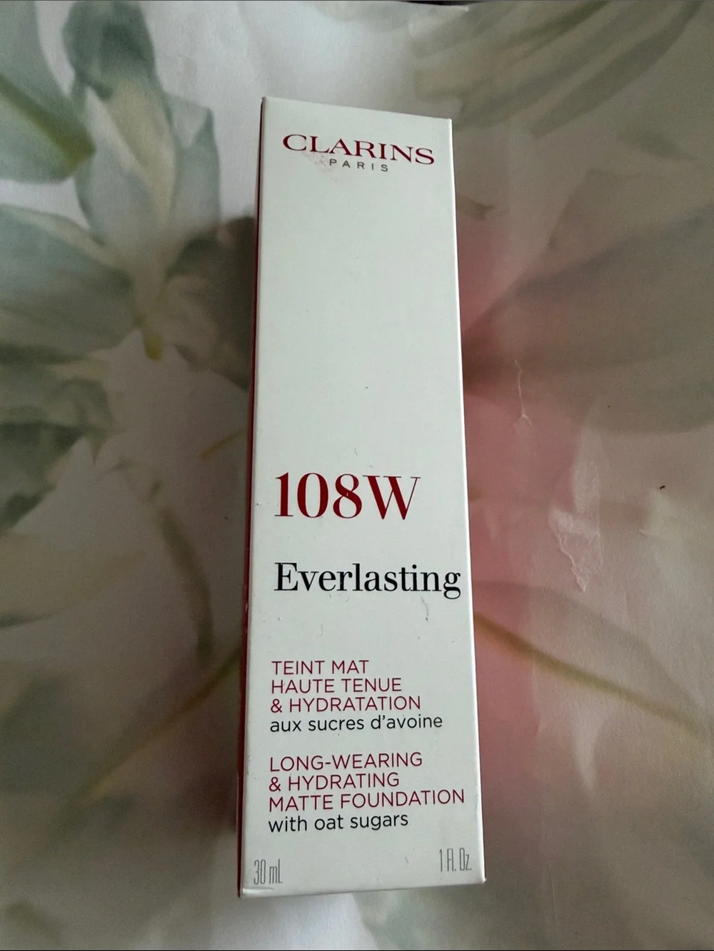 Clarins Everlasting Matte Foundation 108W - NWB